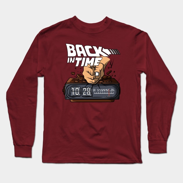 Back In Time Long Sleeve T-Shirt by Brainfrz